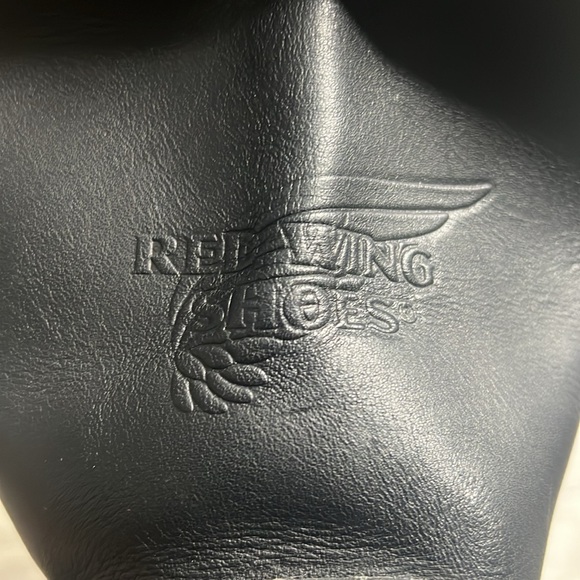 Red Wings Buckle Black Leather Boots (13) - Picture 10 of 17